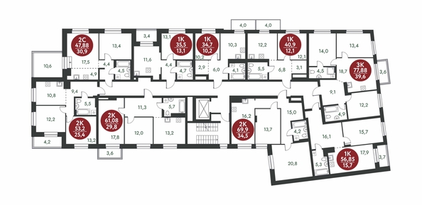 
  Продается 3-комн. квартира, 77.88 м², ЖК Скандинавские кварталы, дом 1
. Фото 1.