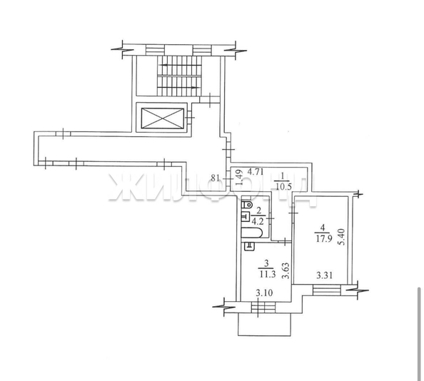 
  Продается 1-комн. квартира, 43.9 м², ЖК Фламинго, дом 5
. Фото 1.