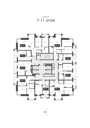 
  Продается 3-комн. квартира, 87.8 м², ЖК CITY TOWERS (Сити Тауэрс)
. Фото 37.