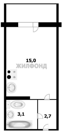 
  Продается студия, 20.7 м², Петухова ул, д. 99/1
. Фото 18.
