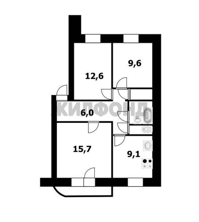 
  Продается 3-комн. квартира, 66.2 м², В. Высоцкого ул, д. 31
. Фото 18.