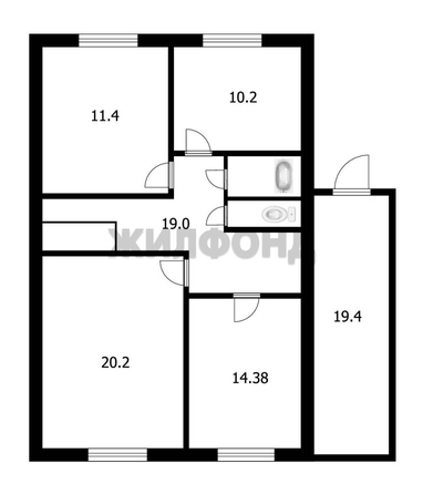 
  Продается дом, 95.3 м², рабочий поселок Краснозерское
. Фото 27.