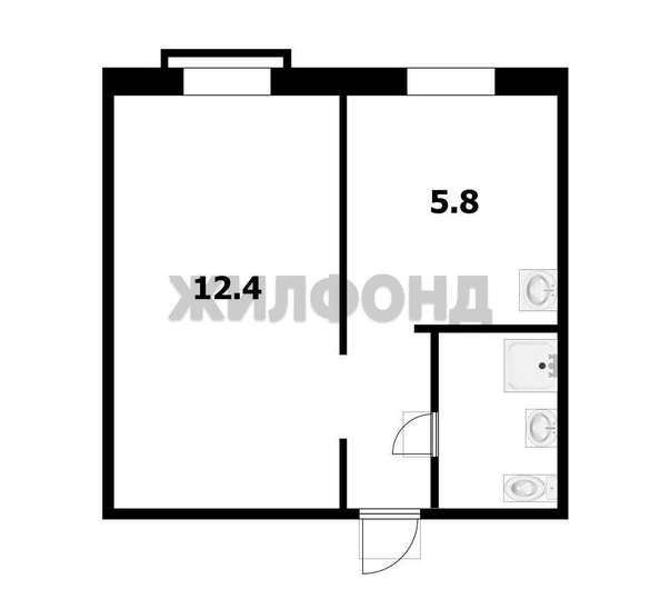 
  Продается 1-комн. квартира, 22.9 м², Дачная ул, д. 25/4
. Фото 9.