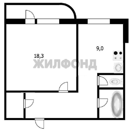 
  Продается 1-комн. квартира, 45 м², Шевченко ул, д. 34
. Фото 16.