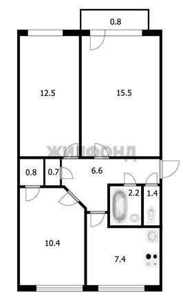 
  Продается 3-комн. квартира, 58.3 м², Полтавская ул, д. 37
. Фото 23.