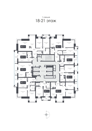 
  Продается 2-комн. квартира, 39.4 м², ЖК CITY TOWERS (Сити Тауэрс)
. Фото 37.