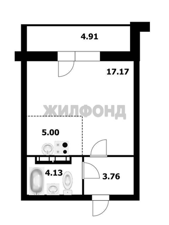 
  Продается студия, 30.2 м², 2-й (4 мкр.) кв-л, д. 252
. Фото 9.