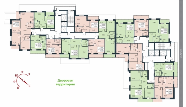 
  Продается 3-комн. квартира, 69.27 м², ЖК Рубин
. Фото 1.