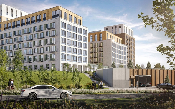 
  Продается 1-комн. квартира, 41.4 м², ЖК Зеленый город, дом 1
. Фото 2.