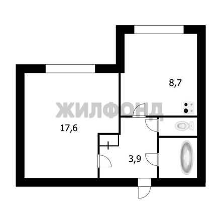 
  Продается 1-комн. квартира 34 м². Фото 21.