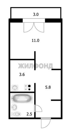 
  Продается студия 26.24 м². Фото 14.