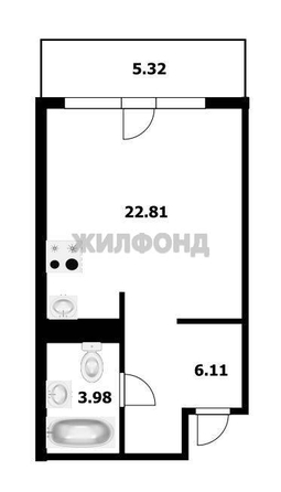 
  Продается студия 33.1 м². Фото 9.