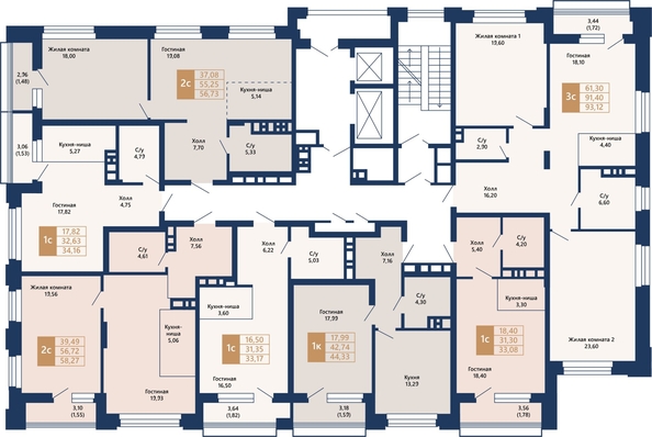 
  Продается 3-комн. квартира 93.98 м², в ЖК Легендарный-Северный, дом 2. Фото 21.
