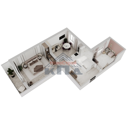 
  Продается 2-комн. квартира 75.57 м², в ЖК Два поэта. Фото 2.