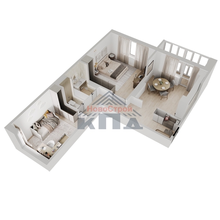 
  Продается 2-комн. квартира 66.85 м², в ЖК Два поэта. Фото 2.