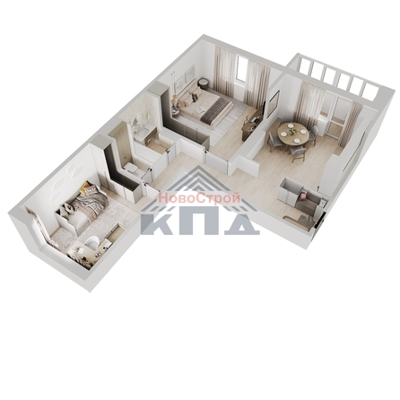 
  Продается 2-комн. квартира 67.08 м², в ЖК Два поэта. Фото 2.