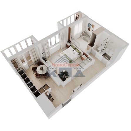 
  Продается 2-комн. квартира 59.97 м², в ЖК Два поэта. Фото 2.