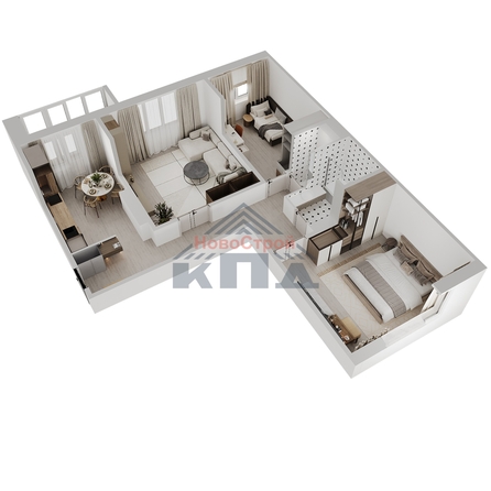 
  Продается 3-комн. квартира 82.3 м², в ЖК Два поэта. Фото 2.
