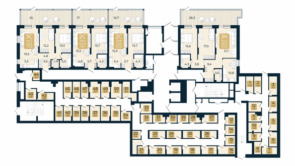 
  Продается 2-комн. квартира 50 м², в ЖК Первый на Есенина, дом 3. Фото 1.