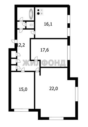 
  Продается 3-комн. квартира 92.9 м². Фото 5.