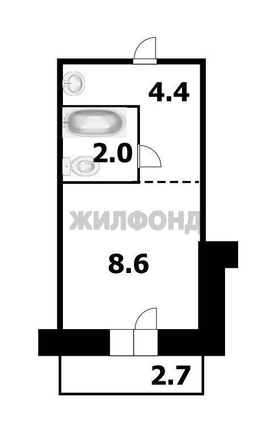 
  Продается студия 15.1 м². Фото 2.