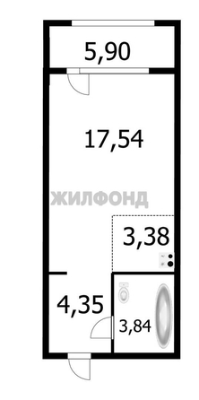
  Продается студия 29.11 м². Фото 14.