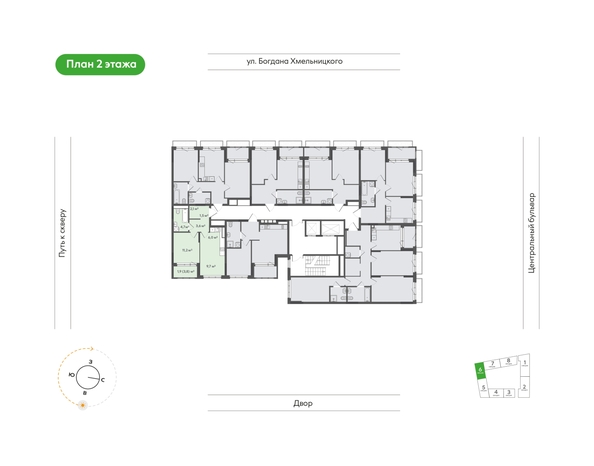 
  Продается 1-комн. квартира 40.7 м², в  Природные кварталы Сибирия. Фото 6.