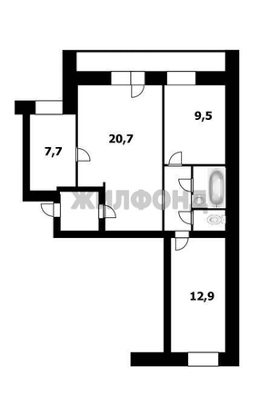 
  Продается 3-комн. квартира 60.1 м². Фото 12.