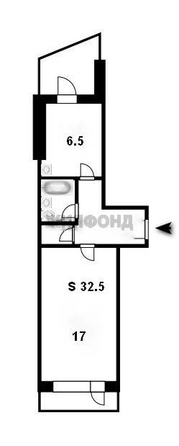 
  Продается 1-комн. квартира 32.5 м². Фото 2.