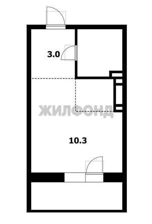
  Продается студия 18 м², в ЖК Околица, дом 2. Фото 13.