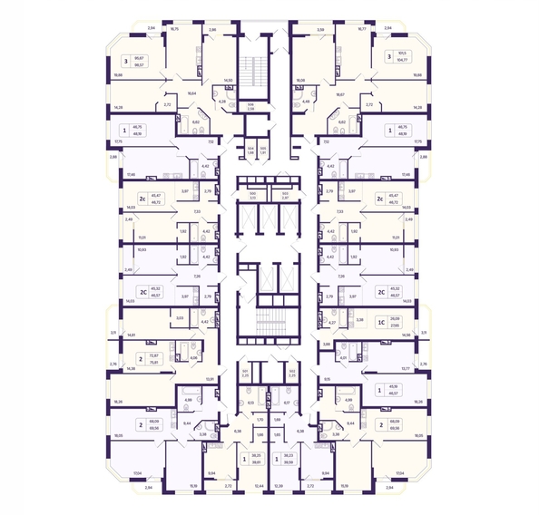 
  Продается 1-комн. квартира 46.57 м², в ЖК Астон. Шесть звёзд, 2. Фото 2.