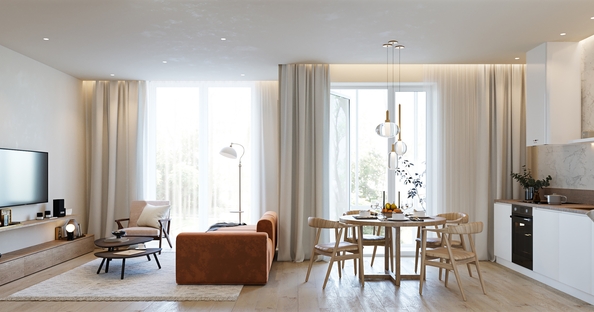 
  Продается 1-комн. квартира 57.8 м², в ЖК Заельцовский. Фото 3.