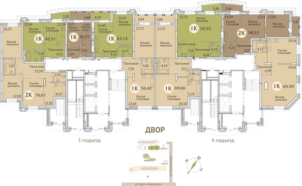 
  Продается 3-комн. квартира 180.6 м², в ЖК Заельцовский. Фото 22.
