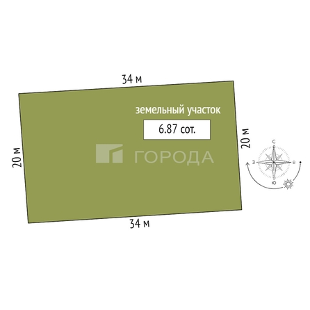 
  Продается земельный участок 6.9 соток, в КП Рябиновый. Фото 6.