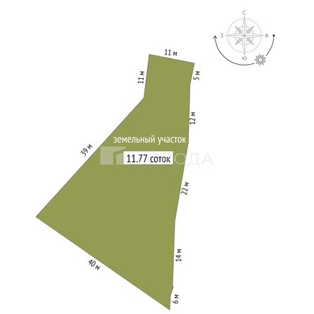 
  Продается земельный участок 11.8 соток. Фото 3.