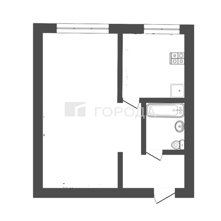 
  Продается 1-комн. квартира 34 м². Фото 19.