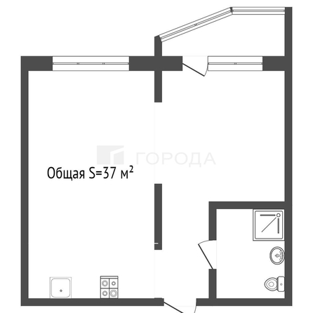 
  Продается 1-комн. квартира 37 м², в ЖК Акварельный 2.0, дом 1. Фото 9.