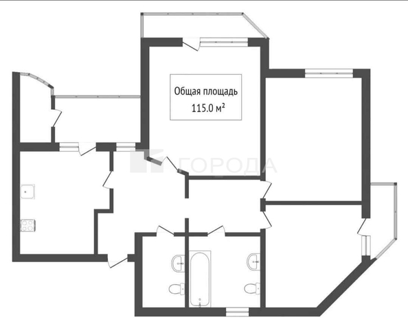 
  Продается 3-комн. квартира 115 м². Фото 4.