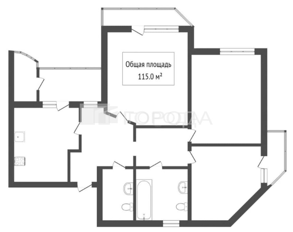 
  Продается 3-комн. квартира 115 м². Фото 51.