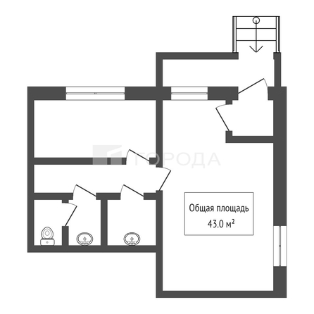 
  Сдается универсальное помещение 43 м². Фото 18.