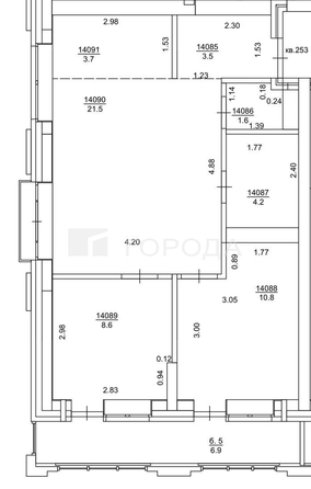 
  Продается 2-комн. квартира 60.6 м², в ЖК Державина, 50. Фото 20.