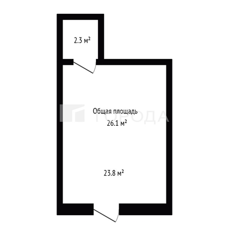 
  Сдается универсальное помещение 26.3 м². Фото 18.