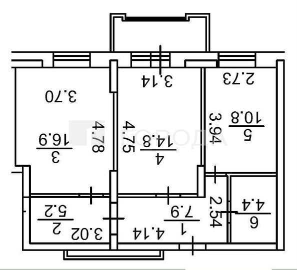 
  Продается 2-комн. квартира 64.3 м². Фото 9.