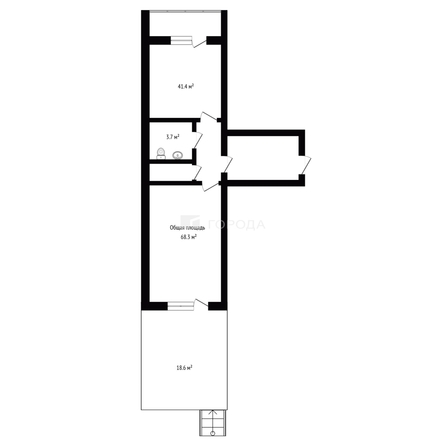 
  Продается офис 68.3 м², в ЖК АТОМ. Фото 2.