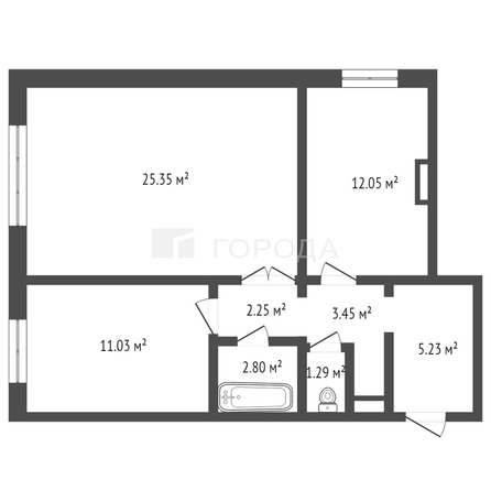 
  Продается 2-комн. квартира 63.5 м². Фото 7.