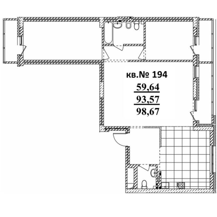 
  Продается 3-комн. квартира 98.67 м², в ЖК  Римский квартал, 2 очередь. Фото 3.