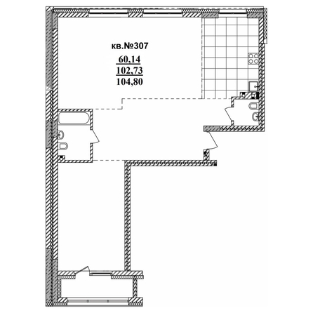 
  Продается 3-комн. квартира 104.8 м², в ЖК  Римский квартал, 2 очередь. Фото 3.