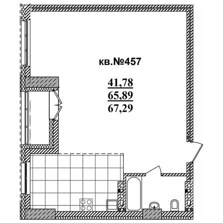 
  Продается 2-комн. квартира 67.29 м², в ЖК  Римский квартал, 2 очередь. Фото 3.