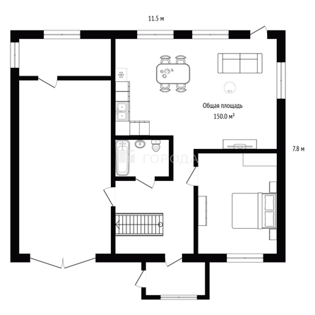 
  Продается дом 150 м². Фото 34.