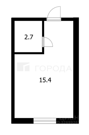 
  Продается студия 18 м². Фото 2.